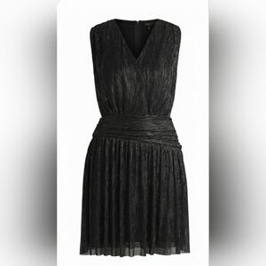 Hugo Boss Plisse Pleat Wrap Dress Medium